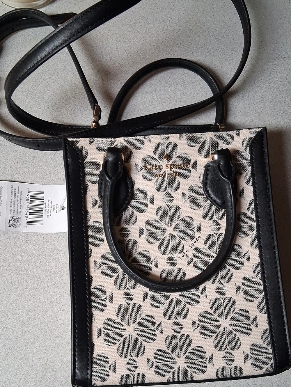 Kate Spade Signature Spade Mini Tote with Crossbody Strap